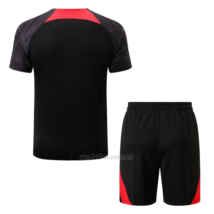 Chandal del Liverpool Manga Corta 2022-2023 Negro - Pantalon Corto